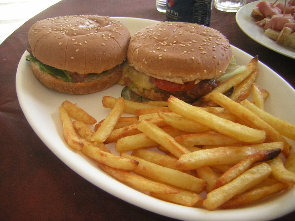 hamburger.-frites